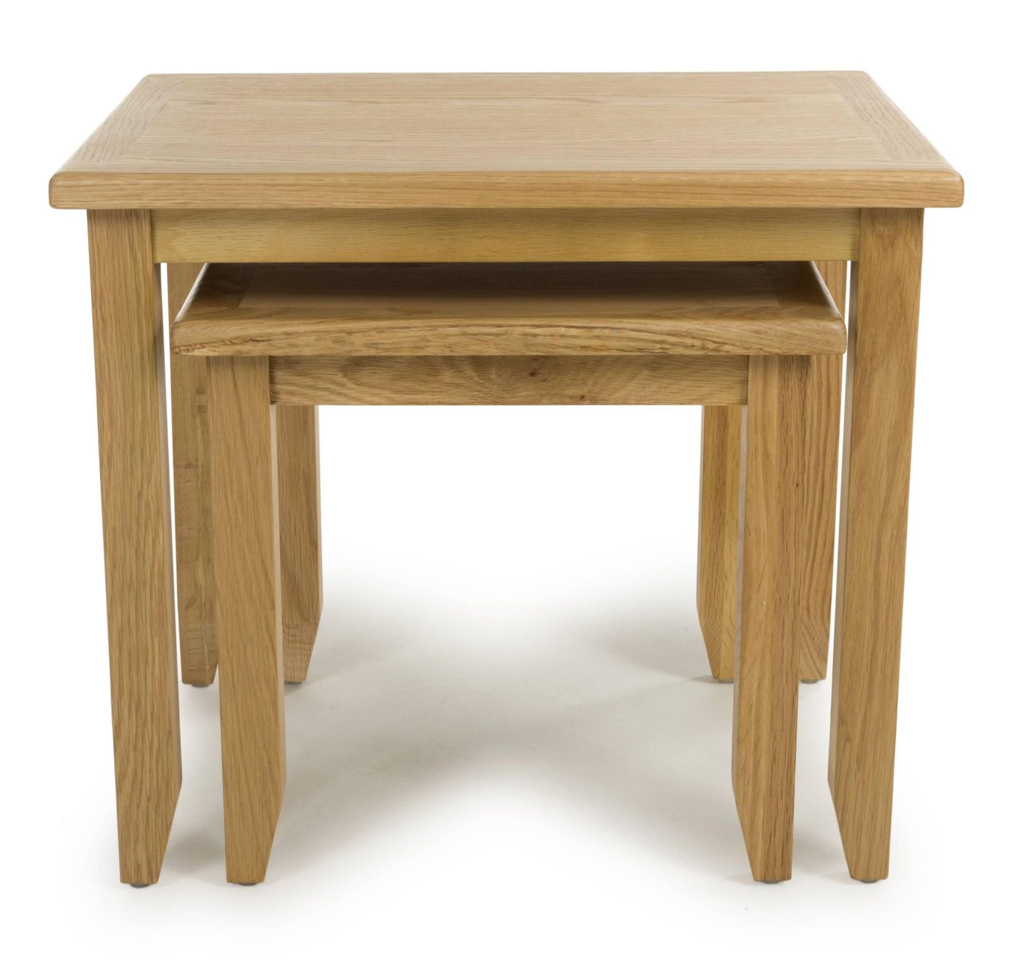 Madrid Oak Nest of 2 Tables