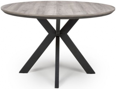 Product photograph of Manhattan Grey 120cm Round Dining Table - 4 Seater from Choice Furniture Superstore