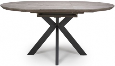 Product photograph of Manhattan Grey Round Extending Dining Table from Choice Furniture Superstore