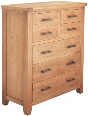 Product photograph of Hampshire Oak 3 4 Drawer Chest from Choice Furniture Superstore