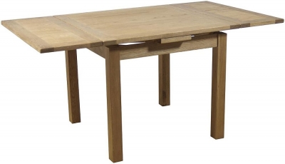 Hampshire Oak 2 Seater Drop Leaf Extending Dining Table