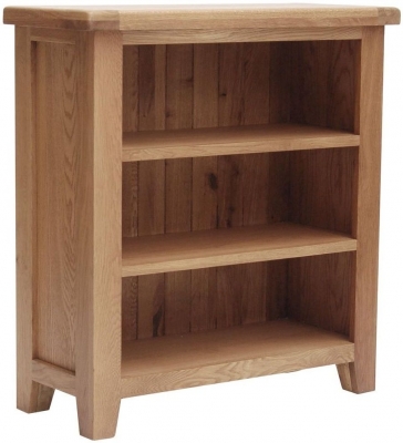 Product photograph of Hampshire Oak Low Bookcase from Choice Furniture Superstore