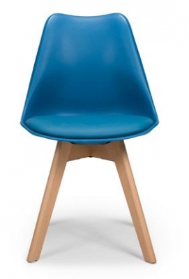 Set Of 4 Urban Blue Dining Chair