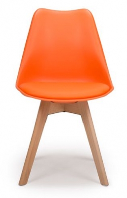 Set Of 4 Urban Orange Dining Chair