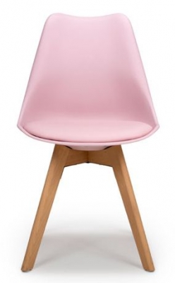 Set Of 4 Urban Pink Dining Chair