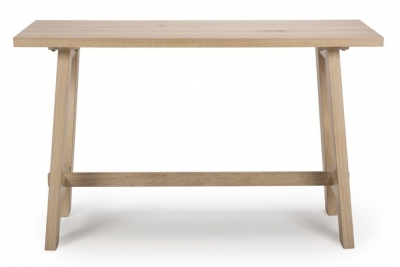 Product photograph of Bergen Oak Console Table from Choice Furniture Superstore