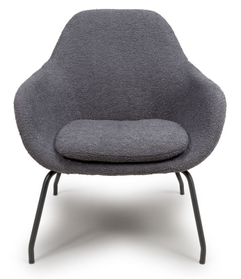 Product photograph of Moby Grey Fabric Accent Chair from Choice Furniture Superstore
