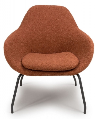 Product photograph of Moby Rust Fabric Accent Chair from Choice Furniture Superstore