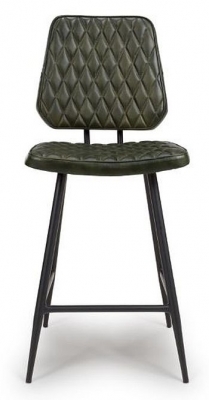 Product photograph of Austin Green Genuine Buffalo Leather Counter Stool Sold In Pairs from Choice Furniture Superstore