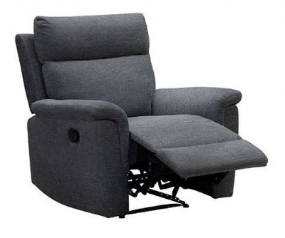 Product photograph of Detroit Grey Fabric Electric Recliner Armchair from Choice Furniture Superstore