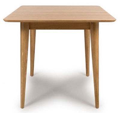 Product photograph of Jenson Oak 2-4 Seater Square Extending Dining Table from Choice Furniture Superstore