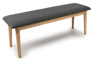 Product photograph of Jenson Light Oak 120cm Dining Bench from Choice Furniture Superstore
