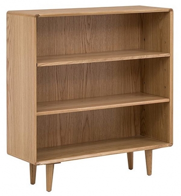 Product photograph of Jenson Light Oak Low Bookcase from Choice Furniture Superstore