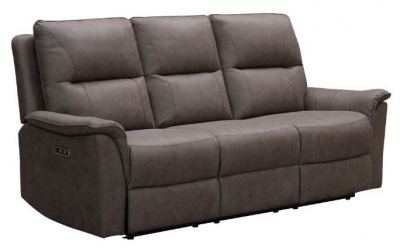 Product photograph of Kansas Truffle Faux Leather 3 Seater Sofa from Choice Furniture Superstore
