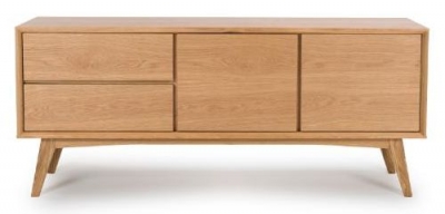Product photograph of Anders Oak 2 Door Sideboard from Choice Furniture Superstore