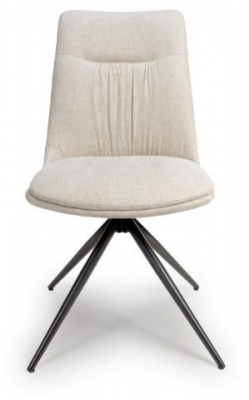 Product photograph of Boden Natural Easy Clean Fabric Dining Chair Sold In Pairs from Choice Furniture Superstore