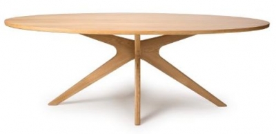 Hoxton Oak 8 Seater Oval Dining Table