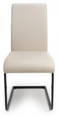 Image of Loft Taupe Faux Leather Chair (Sold in Pairs)