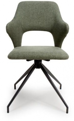 Velda Sage Easy Clean Fabric Swivel Chair Sold In Pairs