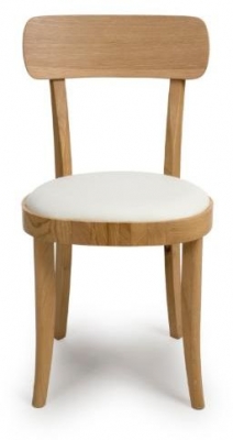 Product photograph of Vermont Natural Oak Dining Chair Sold In Pairs from Choice Furniture Superstore