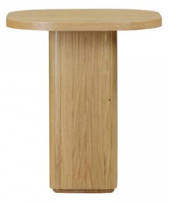 Product photograph of Vermont Natural Oak Side Table from Choice Furniture Superstore