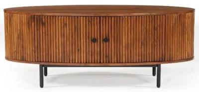 Product photograph of Panama Acacia Wood 130cm Tv Unit from Choice Furniture Superstore