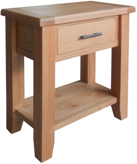 Product photograph of Hampshire Oak Small Console Table from Choice Furniture Superstore