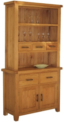 Product photograph of Hampshire Oak Dresser from Choice Furniture Superstore