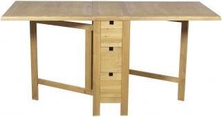 Product photograph of Hampshire Oak Gate Leg Dining Table from Choice Furniture Superstore