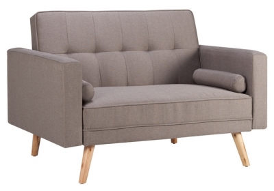 Product photograph of Ethan Grey Fabric 2 Seater Sofa Bed from Choice Furniture Superstore