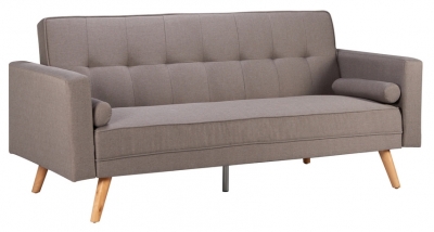 Ethan Grey Fabric 3 Seater Sofa Bed