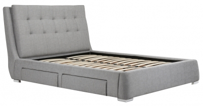 Product photograph of Birlea Mayfair Grey Fabric Bed from Choice Furniture Superstore