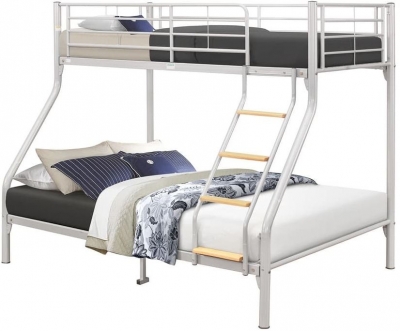 Product photograph of Birlea Nexus Silver Bunk Bed from Choice Furniture Superstore