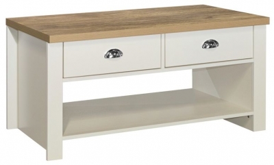 Product photograph of Birlea Highgate Painted 2 Drawer Coffee Table from Choice Furniture Superstore