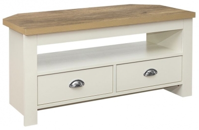 Product photograph of Highgate Cream Corner Tv Unit Upto 49inch from Choice Furniture Superstore