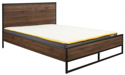 Product photograph of Houston Walnut Bed from Choice Furniture Superstore