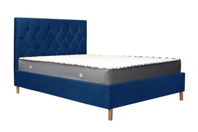 Product photograph of Loxley Blue Fabric Bed from Choice Furniture Superstore