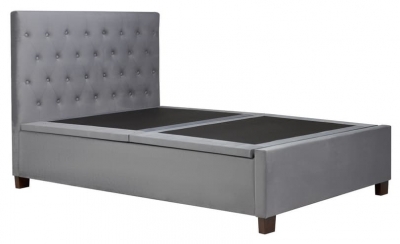 Product photograph of Cologne Grey Fabric Ottoman Bed from Choice Furniture Superstore