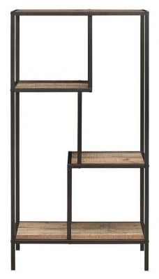 Product photograph of Urban Rustic Metal Medium Shelving Unit from Choice Furniture Superstore