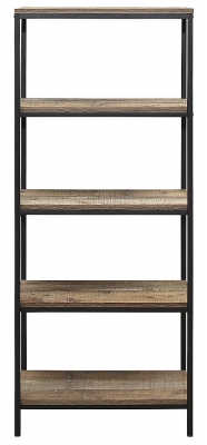 Product photograph of Birlea Urban Rustic Tall Bookcase With Metal Frame from Choice Furniture Superstore