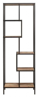 Product photograph of Birlea Urban Rustic Tall Shelving Unit With Metal Frame from Choice Furniture Superstore