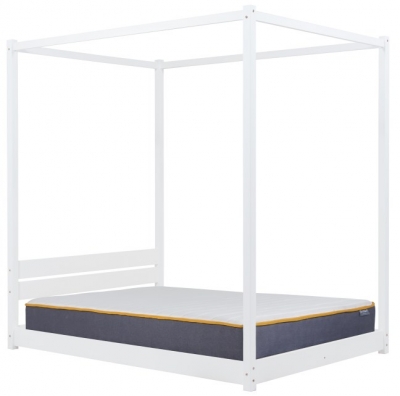 Product photograph of Darwin White Pine Four Poster Bed from Choice Furniture Superstore