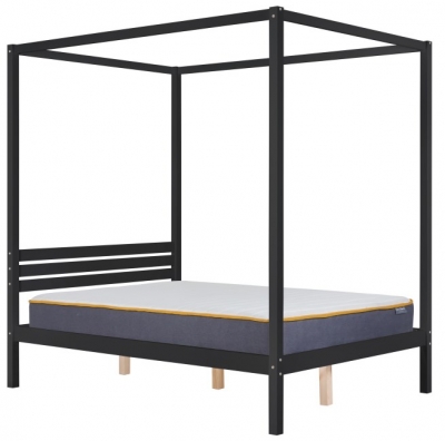 Product photograph of Mercia Black Pine Four Poster Bed from Choice Furniture Superstore
