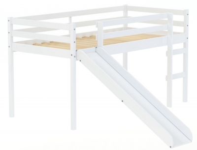 Product photograph of Birlea Frankie White Midi Sleeper Bed from Choice Furniture Superstore