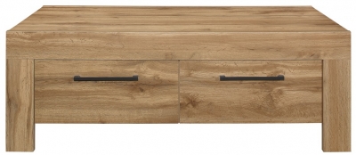 Product photograph of Birlea Compton Oak 4 Drawer Coffee Table from Choice Furniture Superstore