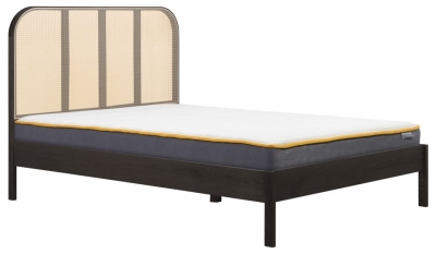 Product photograph of Margot Black Wood Bed from Choice Furniture Superstore