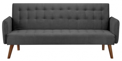 Hudson Charcoal Fabric Sofa Bed 