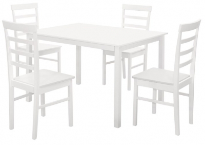 Product photograph of Birlea Cottesmore 120cm Dining Table And 4 Upton Chair from Choice Furniture Superstore