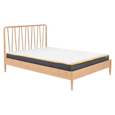 Product photograph of Jesper Oak Bed from Choice Furniture Superstore