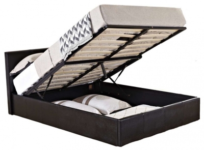 Product photograph of Brown Ottoman Bed - Comes In Small Double Double And King Size from Choice Furniture Superstore